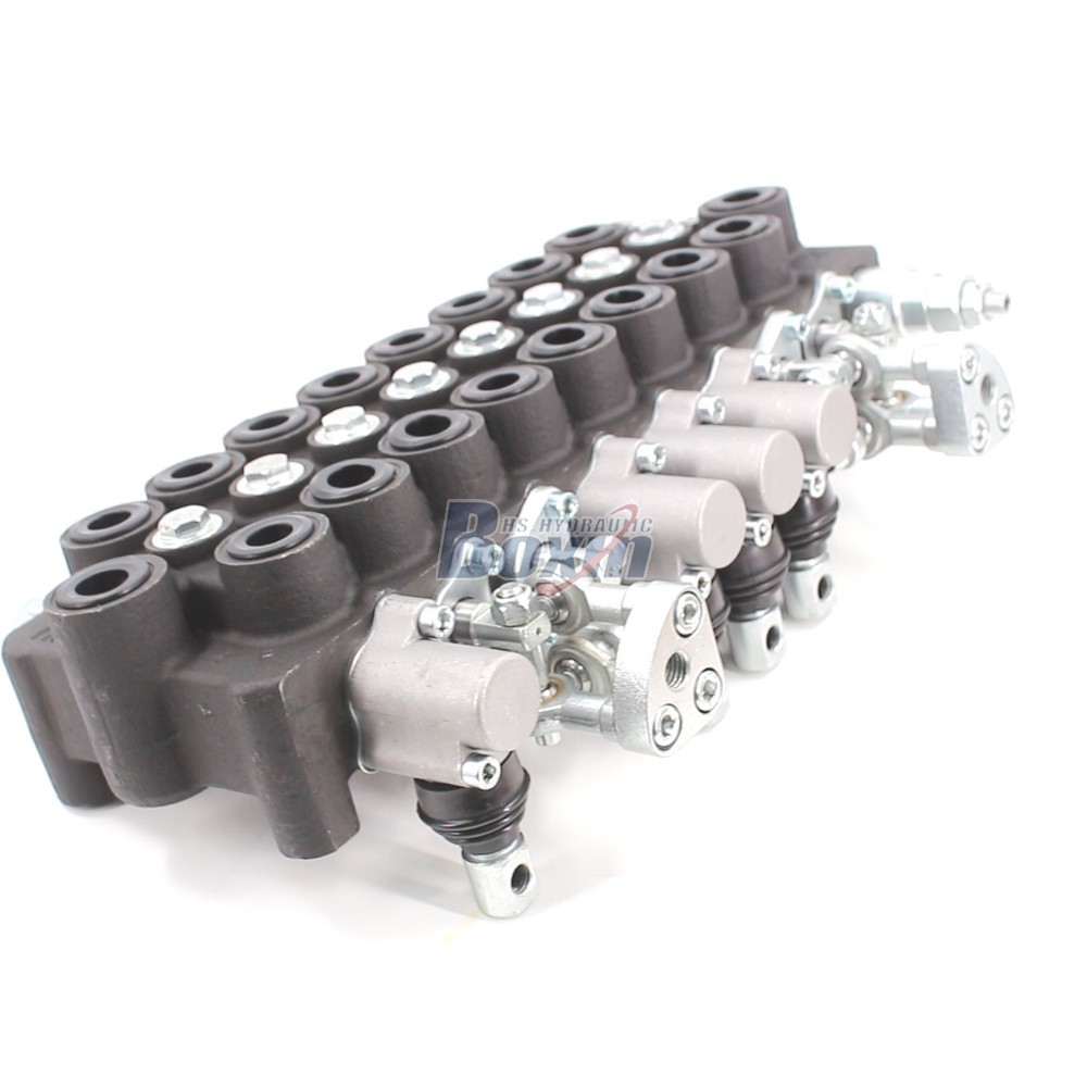 Manual and Joystick Operated 8 Spool Hydraulic Directional Valve main image